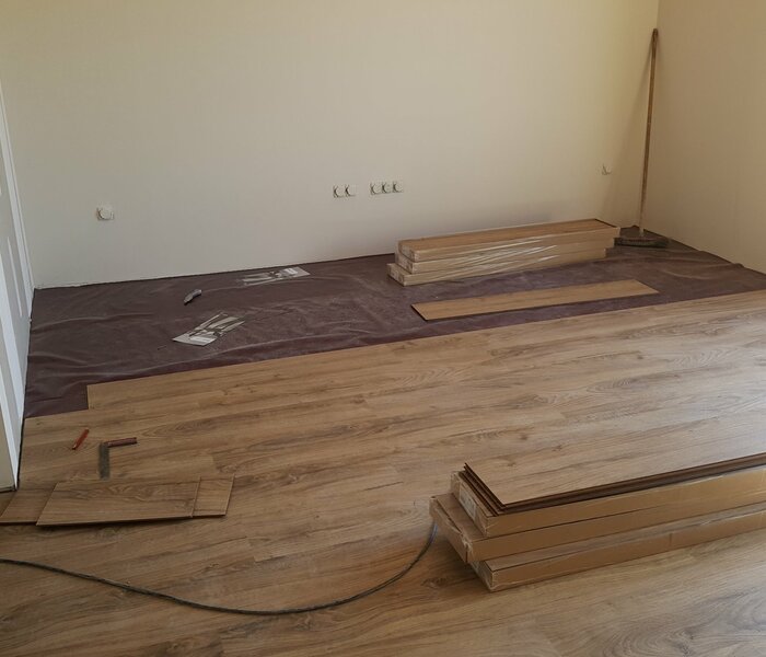 Construction sol acoustique "parquet"